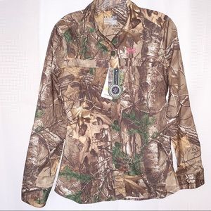 Under Armour SEMI-Fitted Camo Button Down New M